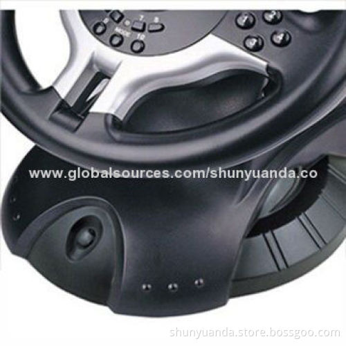 Hot wired vibration steering wheel, digital and analog dual mode selection, black